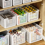 零食杂物收纳箱篮玩具整理筐家用橱柜，塑料储物盒厨房桌面置物篮子