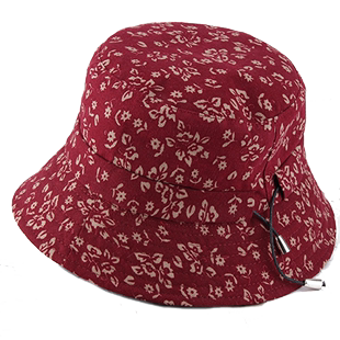 春夏季女帽韩版印花女帽，可折叠休闲太阳帽，花布礼帽妈妈帽子渔夫帽