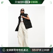 香港直邮潮奢asos女士设计短款带里衬马甲(黑色)
