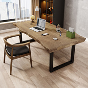 实木书桌电脑桌原木大板工作台，会议桌办公学习桌，约长条桌子