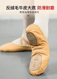 丹诗戈舞蹈鞋软底练功男女，成人古典中国芭蕾，跳舞儿童形体猫爪软芭
