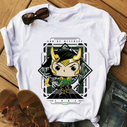 lokigodofmischiefunisextshirt女士夏季短袖，dcasualt恤