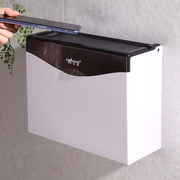 卫生间厕纸盒厕所纸巾盒免打孔塑料壁挂式防水卫生纸盒浴室草纸盒