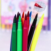 可洗大容量软头绘画水彩笔12色24色礼盒画笔儿童生日礼物美术用品