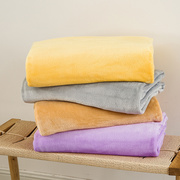 铺床珊瑚绒毯床单人毛毯子(毛毯子，)空调毛巾被春秋薄款盖毯垫夏季夏天宿舍