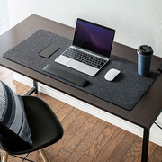 亚马逊毛毡鼠标垫超大防滑电脑办公桌，垫写字书桌游戏竞技暖手桌垫