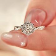 莫桑石钻戒(石钻戒)1克拉纯银铂金戒指女仿真钻石求婚结婚送女友礼物?