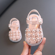 女宝宝凉鞋公主鞋软底夏季1岁2女童一岁婴儿学步鞋子小童包头洋气