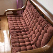 实木红木质沙发坐垫带靠背连体，四季通用加厚海绵现代中式防滑垫子