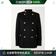 香港直邮潮奢 Balmain 巴尔曼 男士军官双排扣羊毛大衣