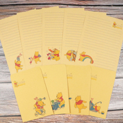 牛皮维尼熊信纸信封套装可爱卡通彩虹稿纸带横线练字 10款选