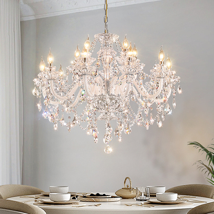 凯乔 法式餐厅水晶吊灯 轻奢设计师轻法式复古高级感餐桌灯具