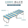 铁架折叠床木板铁床单人午睡出租房家用板式加固简易经济型午休床