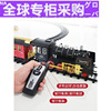 日本遥控小火车玩具汽车，男孩电动轨道车套装，模型仿真蒸汽小火