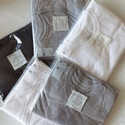 无印良品 MUJI 短袖T恤男款夏季大众天竺编织纯棉圆领2件装打底衫