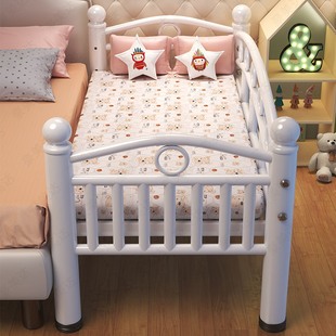 儿童床拼接床带护栏，小床单人床婴儿男孩女孩公主，床边床加大宽铁艺