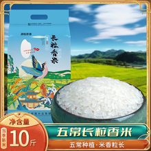 N五常长粒香大米5kg当季新米东北大米贡米寿司米粳米10斤现磨