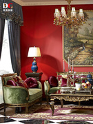 蒂高美居美式沙发进口丝绒别墅客厅，茶几新古典(新古典)沙发奢华123组合