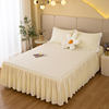 韩版床裙款床单枕套床笠防滑固定床罩保护罩，纯色1.5米1.8米床垫款