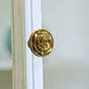 玫瑰花橱柜抽屉欧式纯铜拉手法式衣柜门把手英式黄铜金色美式轻奢