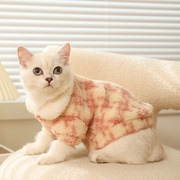 宠物猫猫狗狗衣服春季室外防脱毛加绒英短美短服装防风布偶衣服猫