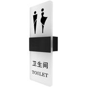 高档卫生间发光门牌定制洗手间，logo标识男女厕所，标示牌带灯wc提示