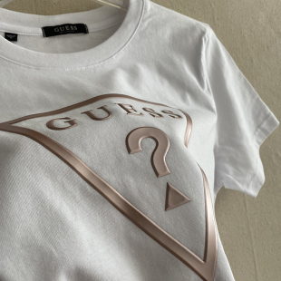 白色短袖t恤男女夏季设计感字母g系列，倒三角半袖圆领显瘦上衣潮