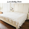 LACESHABBY马德拉刺绣蕾丝白色棉质床品家居布艺被套白色被罩