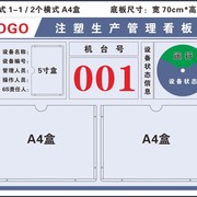 设备状态标识牌注塑车间生产管理大型仪器设备注塑机标识状态