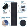 软板太阳能板50w光伏2片黑色充电12vE24v电池长方形18v板单晶柔性