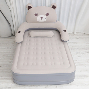 气垫床单人充气床垫可折叠加厚卡通小熊临时午休床户外露营充气床