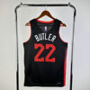 23-24赛季热火队22号巴特勒球衣Jimmy Butler热压篮球服 城市版黑