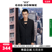 GXG奥莱 22年男装 奥莱春新男士黑色经典休闲单西装外套