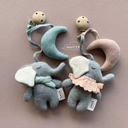 8折丹麦SAGA Copenhagen婴儿床挂件玩具安抚布艺玩偶挂饰推车链