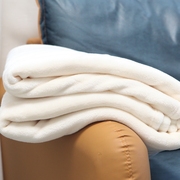 白色宝宝拍照毯子法兰绒，盖毯美容院床单毛巾被子，夏季空调毯