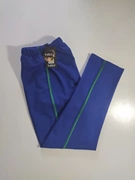 可中小学生男女校裤，宝蓝色长裤一道1厘米墨绿色杠条直筒裤棉