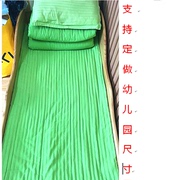 幼儿园被子纯棉三件套纯绿色宝宝准备入园用全棉套件被褥床上用品