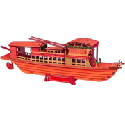 南湖红船帆船模型拼装木质diy手工制作仿真3d立体拼图轮船舰玩具