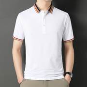 时尚修身韩版男士短袖，丝光棉夏季青年休闲宽大码松体恤恤衫