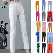 高尔夫裤子女士服装弹力速干修身夏季九分裤golf球运动休闲女长裤