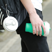 旅行折叠水杯咖啡便携式硅胶，随手杯漱口杯大号，防漏运动水杯子