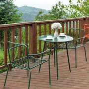 户外桌椅庭院阳台小茶几花园，铁艺多件套，休闲奶茶店室外桌椅组合