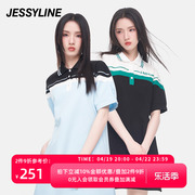 杰茜莱夏季小个子清新连衣裙，女高级感显瘦a字裙子jessyline