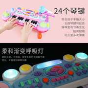 儿童电子琴女孩钢琴玩具可弹奏初学者家用岁宝宝唱歌带话筒益智23