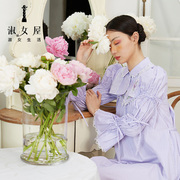 淑女屋家居，藕节袖艺术坎肩，家居服女披肩