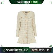 香港直邮self-portrait女士纽扣，圆领西装外套，连衣裙rs24121