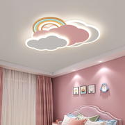 儿童房灯简约现代led个性创意云朵男孩女孩卧室，灯2022年灯具