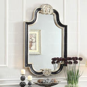 法式壁炉挂墙装饰镜美式卫生间，壁挂浴室镜家用玄关背景墙艺术镜子