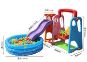 加厚儿童室内滑梯家用组合幼儿园多功能滑滑梯宝宝秋千海洋球池