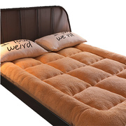 加厚羊羔绒床垫床褥1米8榻榻米，护垫可折叠冬季垫被，铺床垫子软垫i.